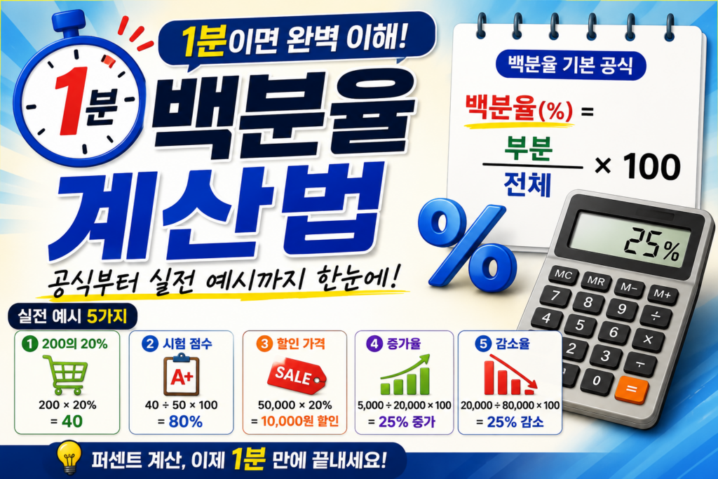 백분율계산법