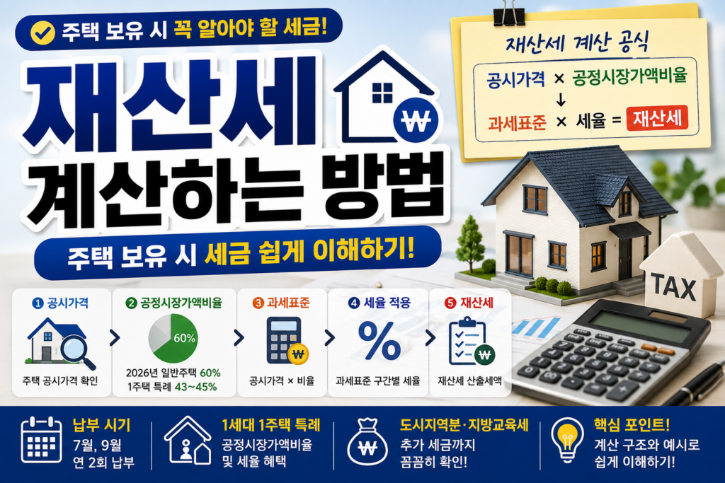 재산세 계산하는 방법