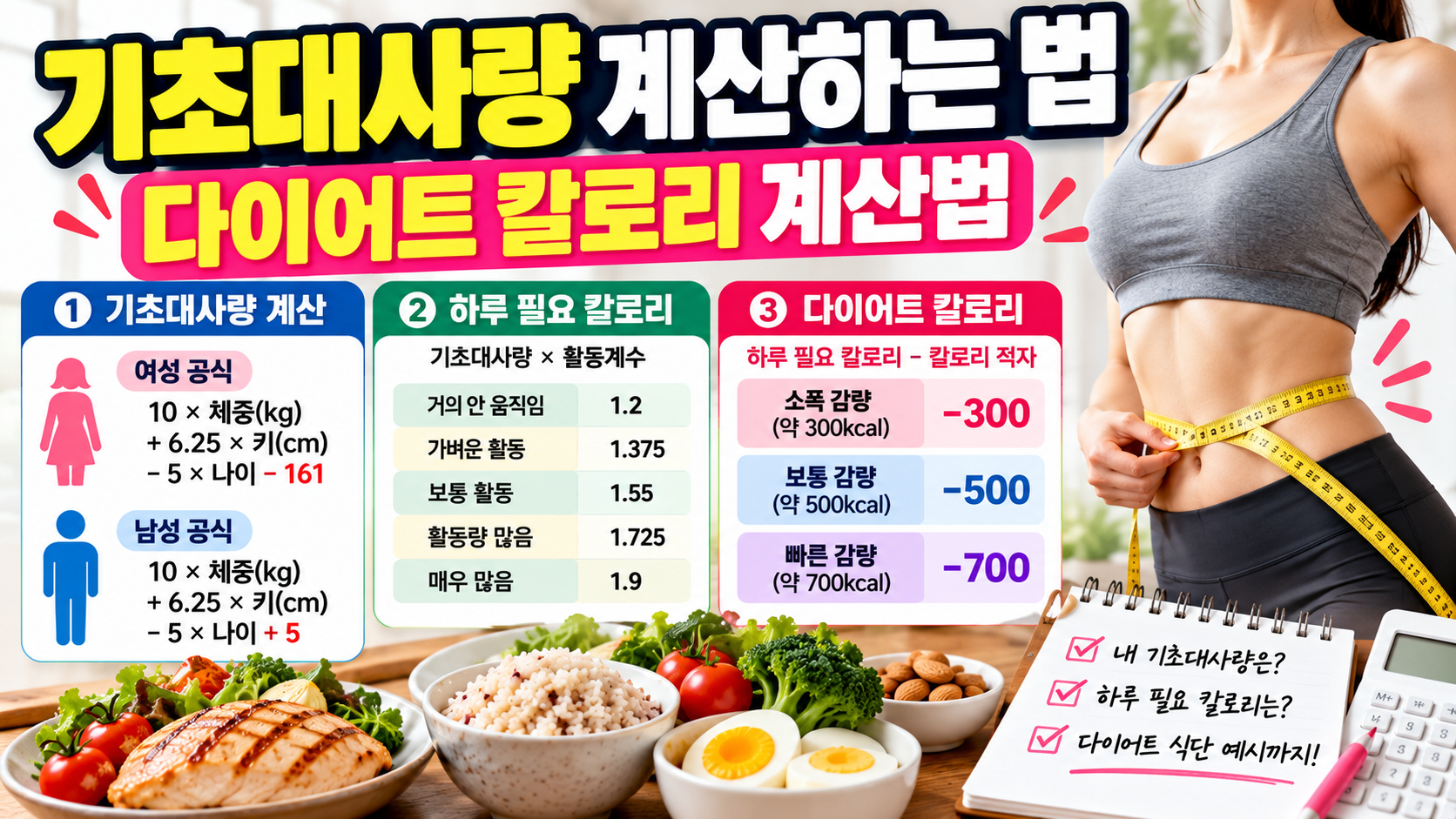 기초대사량 계산하는법