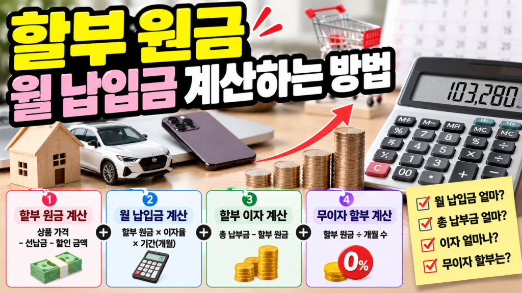 할부 원금 계산